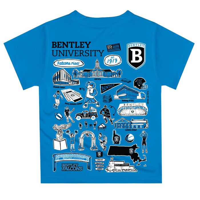 Bentley Falcons Impressions Artwork T-Shirt - White