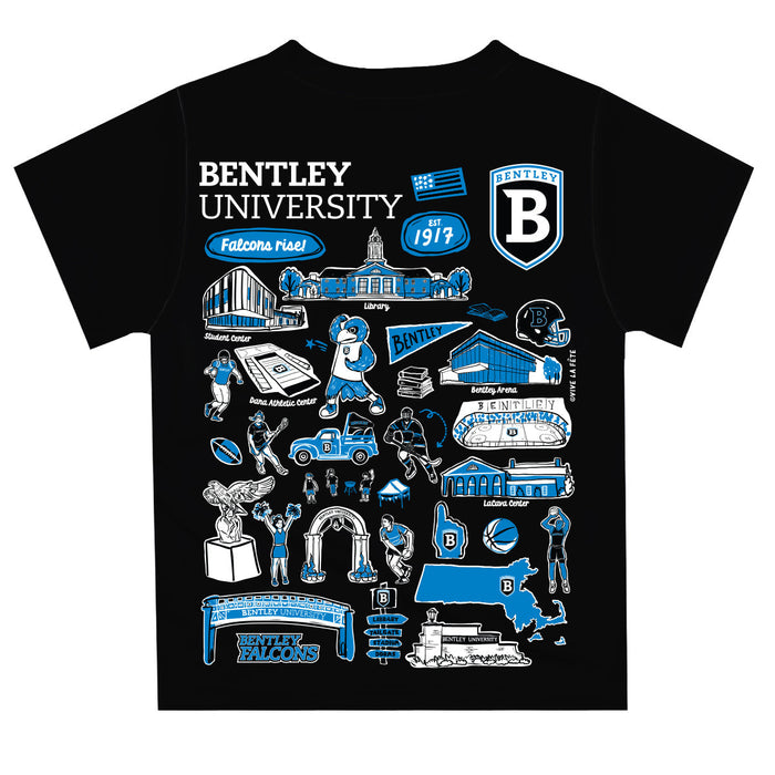Bentley Falcons Impressions Artwork T-Shirt - White