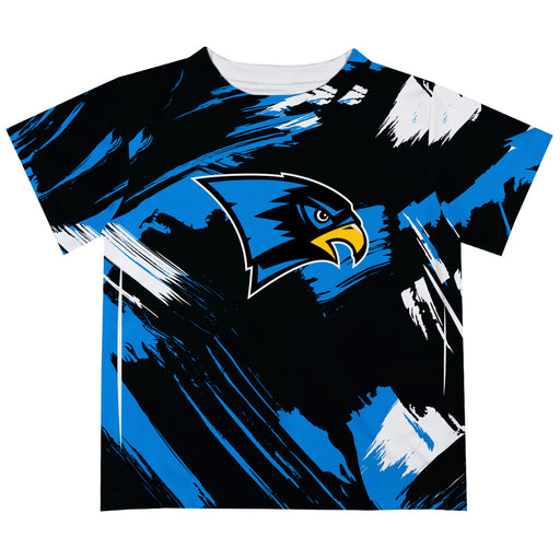 Bentley Falcons Vive La Fete Boys Game Day Black Short Sleeve Tee Paint Brush