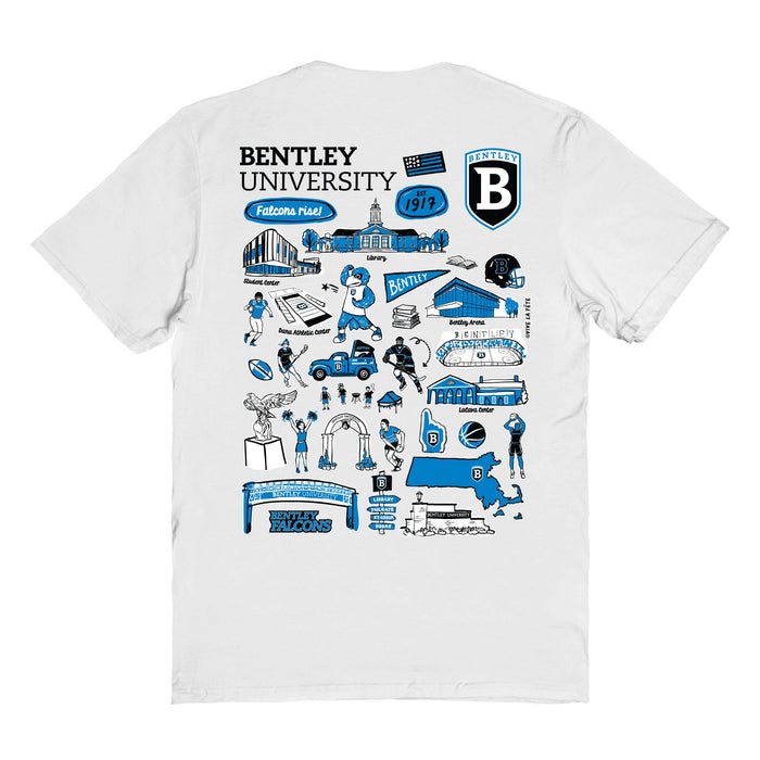 Bentley Falcons Vive La Fete Impressions Artwork Royal Womens Cotton Tshirt