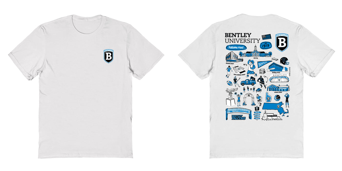 Bentley Falcons Vive La Fete Impressions Artwork Royal Womens Cotton Tshirt