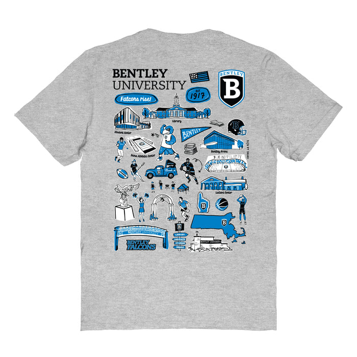 Bentley Falcons Vive La Fete Impressions Artwork Royal Womens Cotton Tshirt