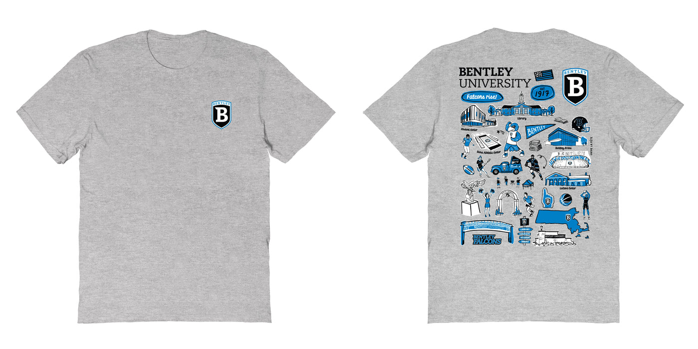 Bentley Falcons Vive La Fete Impressions Artwork Royal Womens Cotton Tshirt