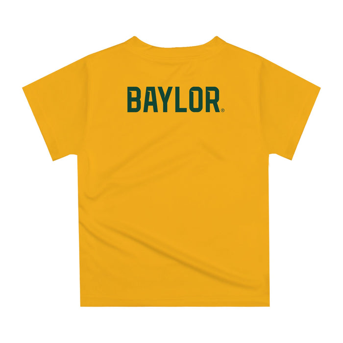 Baylor Bears Original Dripping Football Helmet Gold T-Shirt by Vive La Fete - Vive La Fête - Online Apparel Store