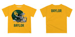 Baylor Bears Original Dripping Football Helmet Gold T-Shirt by Vive La Fete - Vive La Fête - Online Apparel Store