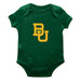 Baylor Bears Cotton Short Sleeve Bodysuit Green