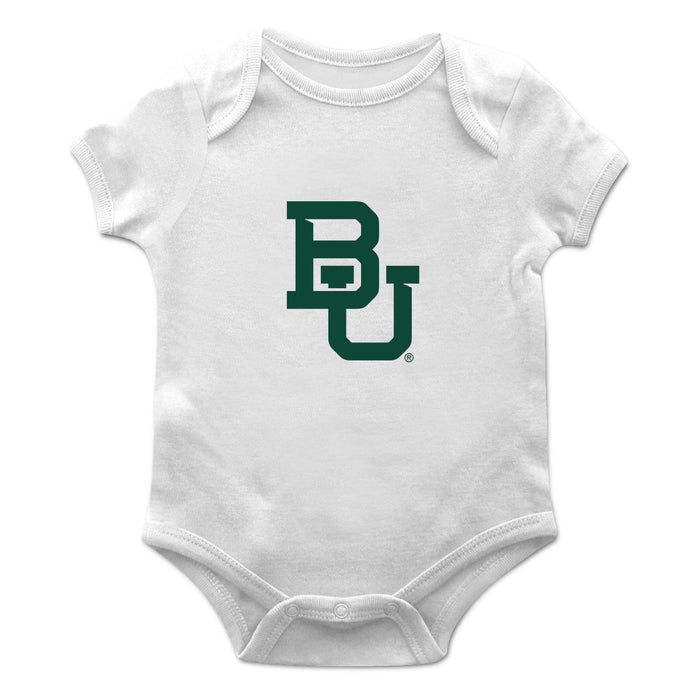 Baylor Bears Cotton Short Sleeve Bodysuit White