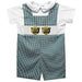 Baylor Bears Smocked Hunter Green Gingham Jon Jon And Short Sleeve White Shirt