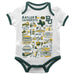 Baylor Bears Hand Sketched Vive La Fete Impressions Artwork Infant White Short Sleeve Onesie Bodysuit