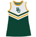Baylor Bears Sleeveless Cheerleader A Line Dress White and Green