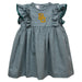 Baylor Bears Embroidered Hunter Green Gingham Girls Ruffle Dress