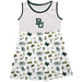 Baylor Bears Sleeveless Tank Dress Girls White Repeat Print Hand Sketched Vive La Fete Impressions