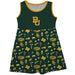 Baylor Bears Sleeveless Tank Dress Girls Green Repeat Print Hand Sketched Vive La Fete Impressions