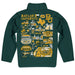 Baylor Bears Hand Sketched Vive La Fete Impressions Artwork Green Boys Quarter Zip Pullover V1 - Vive La Fête - Online Apparel Store