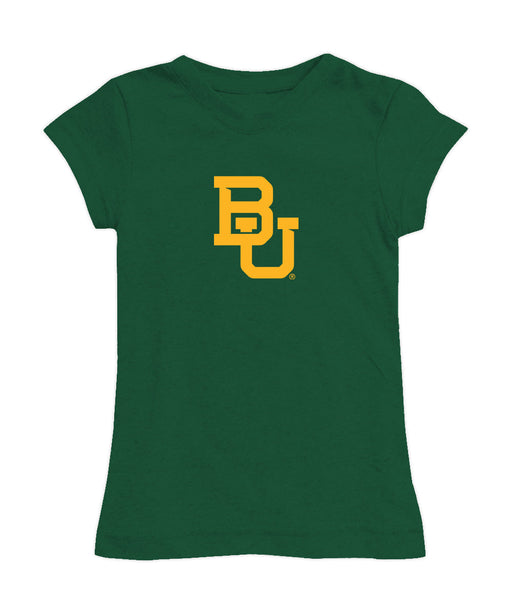 Baylor Bears Girl´s Fitted Cotton T-shirt Green