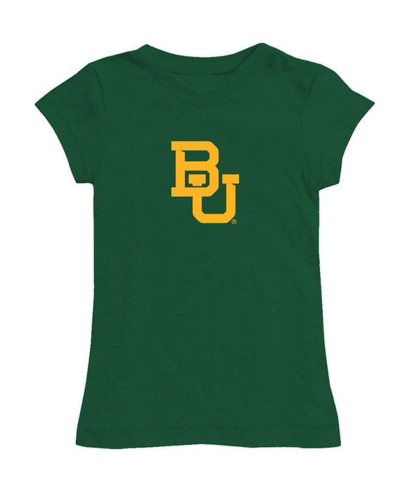 Baylor Bears Girl´s Fitted Cotton T-shirt Green
