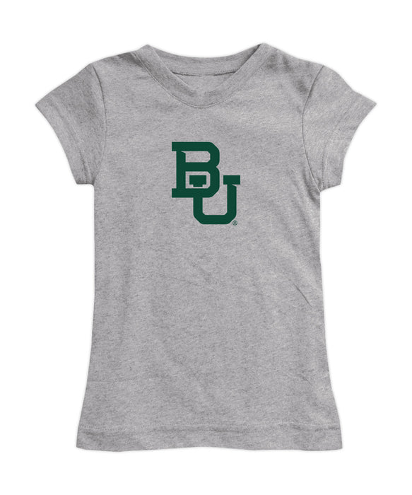Baylor Bears Girl´s Fitted Cotton T-shirt Grey