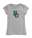 Baylor Bears Girl´s Fitted Cotton T-shirt Grey