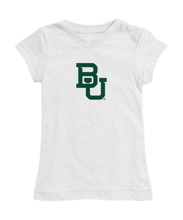 Baylor Bears Girl´s Fitted Cotton T-shirt White