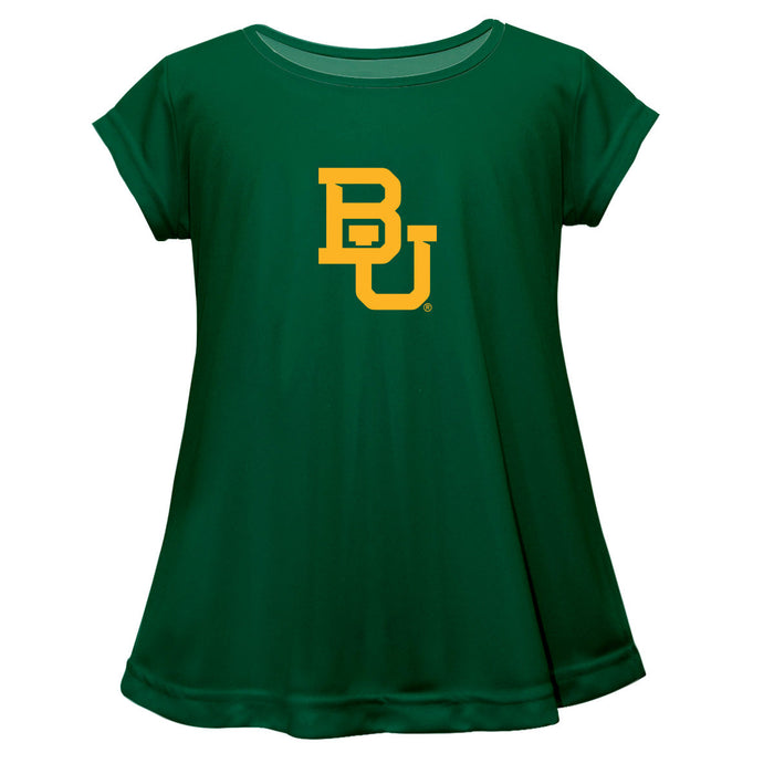 Baylor Bears Short Sleeve Youth Cotton Top Green