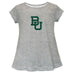 Baylor Bears Short Sleeve Youth Cotton Top Grey