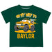 Baylor Bears Vive La Fete Monster Truck Boys Game Day Green Short Sleeve Tee