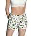 Baylor Bears Repeat Print Hand Sketched Vive La Fete Impressions Artwork Womens White Lounge Shorts