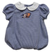 Bucknell University Bison Embroidered Navy Girls Baby Bubble Short Sleeve