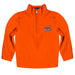 Bucknell University Bison Vive La Fete Game Day Solid Blue Quarter Zip Pullover Sleeves
