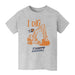 Bucknell University Bison Vive La Fete Excavator Heather Grey Cotton Short Sleeve Tee