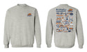 Bucknell University Bison Hand Sketched Vive La Fete Impressions Artwork Navy Crew Neck Sweatshirt for Women - Vive La Fête - Online Apparel Store