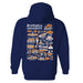 Bucknell University Bison Hand Sketched Vive La Fete Impressions Artwork Navy Cotton Fleece Long Sleeve Hoodie - Vive La Fête - Online Apparel Store