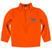 Bucknell Bison Vive La Fete Logo and Mascot Name Womens Orange Quarter Zip Pullover