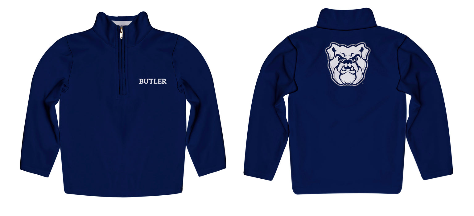 Butler Bulldogs Vive La Fete Game Day Solid Blue Quarter Zip Pullover Sleeves - Vive La Fête - Online Apparel Store