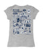 Butler Bulldogs Hand Sketched Vive La Fete Impressions Artwork Grey Girls Cotton Short Sleeve Tee - Vive La Fête - Online Apparel Store