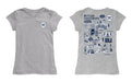 Butler Bulldogs Hand Sketched Vive La Fete Impressions Artwork Grey Girls Cotton Short Sleeve Tee - Vive La Fête - Online Apparel Store