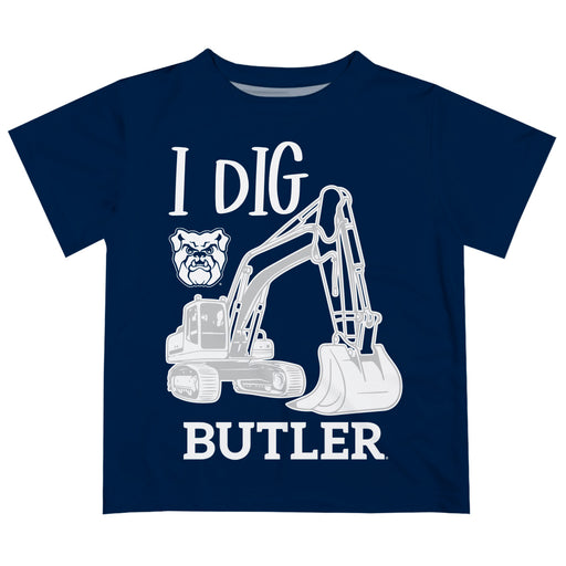Butler Bulldogs Vive La Fete Excavator Boys Game Day Blue Short Sleeve Tee