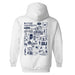 Butler Bulldogs Hand Sketched Artwork Cotton Fleece Women Hoodie - Vive La Fête - Online Apparel Store