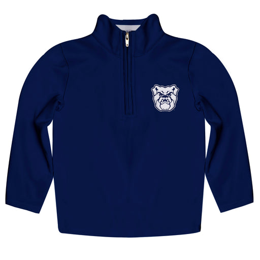 Butler Bulldogs Vive La Fete Logo and Mascot Name Womens Blue Quarter Zip Pullover