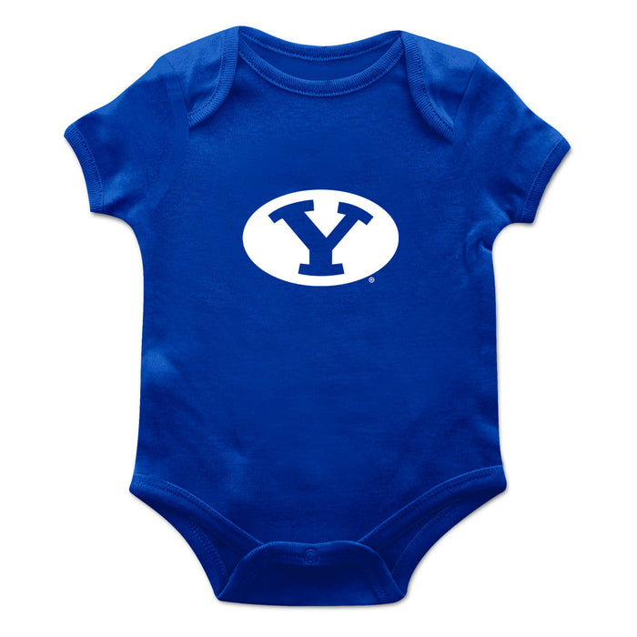 BYU Cougars Cotton Short Sleeve Bodysuit Royal