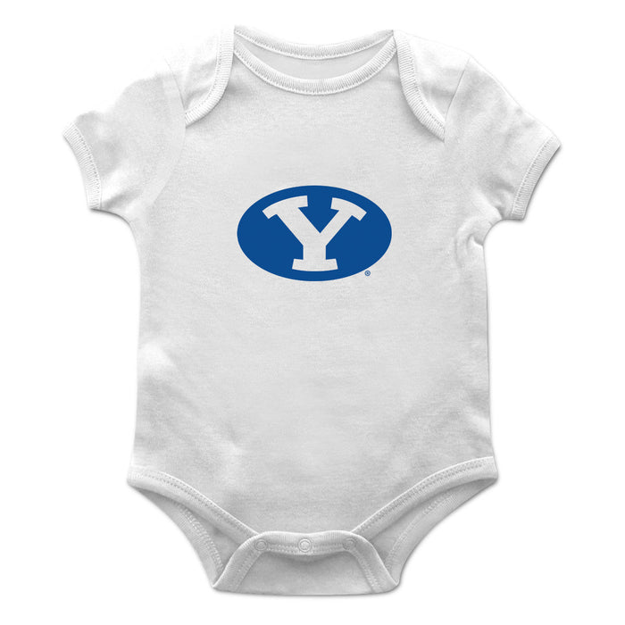 BYU Cougars Cotton Short Sleeve Bodysuit White