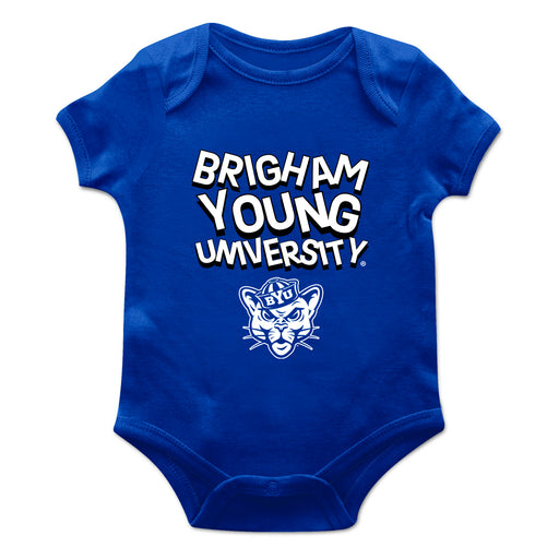 BYU Cougars Vive La Fete Infant Game Day Royal Short Sleeve Bodysuit