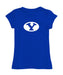 BYU Cougars Girl´s Fitted Cotton T-shirt Royal