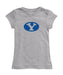 BYU Cougars Girl´s Fitted Cotton T-shirt Grey