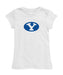 BYU Cougars Girl´s Fitted Cotton T-shirt White