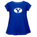 BYU Cougars Short Sleeve Youth Cotton Top Royal