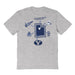 BYU Cougars Hand Sketched Vive La Fete Impressions Icones Kids Grey T-shirt