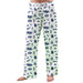 BYU Cougars Repeat Print Hand Sketched Vive La Fete Impressions Artwork Womens  White  Lounge Pants