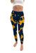 Canisius College Golden Griffins Vive La Fete Paint Brush Logo on Waist Women Blue Yoga Leggings