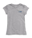 UC Davis Aggies Hand Sketched Vive La Fete Impressions Artwork Grey Girls Cotton Short Sleeve Tee